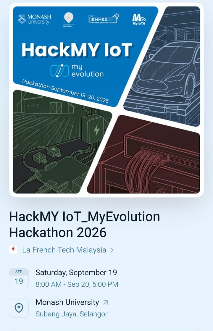 HackMY IoT_MyEvolution Hackathon 2026
